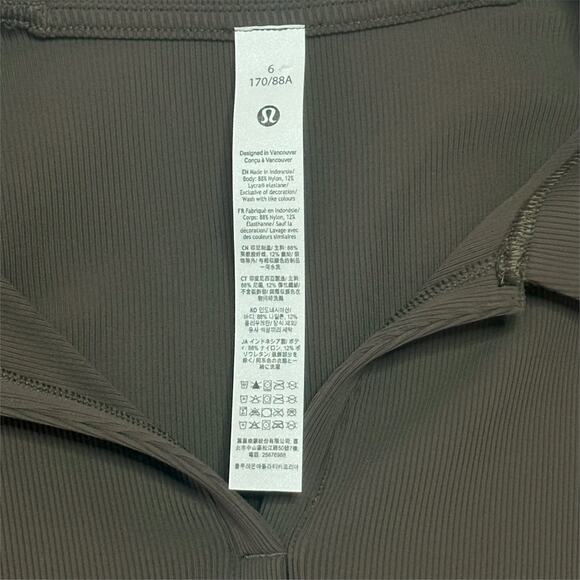 New LULULEMON Ribbed Luxtreme Polo Collared Midi Dress Athleisure Golf Brunch - Picture 11 of 12